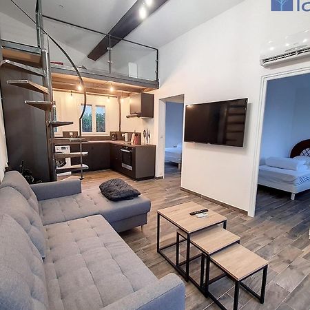 Haut De Villa Vue Mer 3 Pieces Climatise & Wifi 4 A 6 Personnes Pietrosella Kültér fotó
